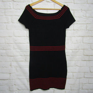 Max Studio Dress M Bodycon Dress M Black Ribbed